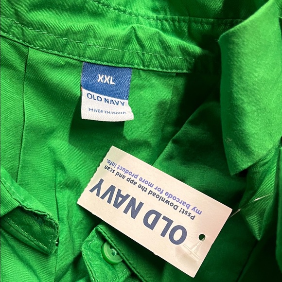 NWT Old Navy Beach Cruiser Green Short Sleeve Mini Swing Shirt Dress - Picture 16 of 16